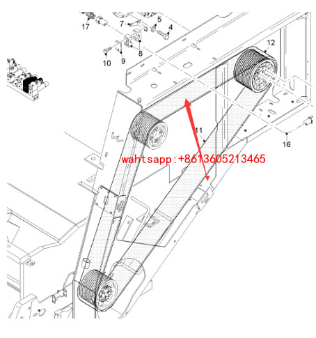 铣刨机铣刨毂皮带138901