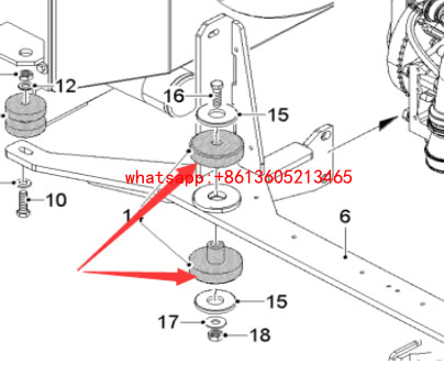 铣刨机发动机支腿190715