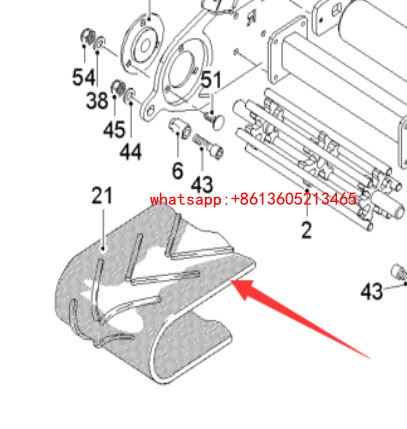铣刨机一级输料皮带182130