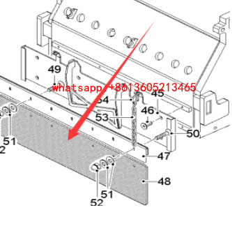 铣刨机铣刨鼓橡胶挡板24592